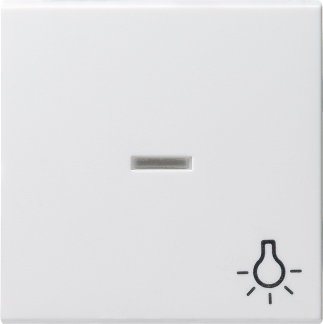 GIRA 367427 Kontroll-Wippe mit Symbol "Licht" Reinweiß-Seidenmatt