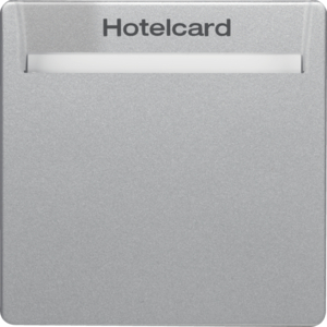 Berker 16406094 Q.1 Q.3 Relais-Schalter mit Zentralstück für Hotelcard Alu Samt Lackiert