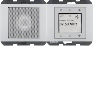 Berker 28807003 Radio Touch und Lautsprecher K.5 Alu Matt, Lackiert Berker 28807003 Radio Touch und Lautsprecher K.5 Alu Matt, Lackiert