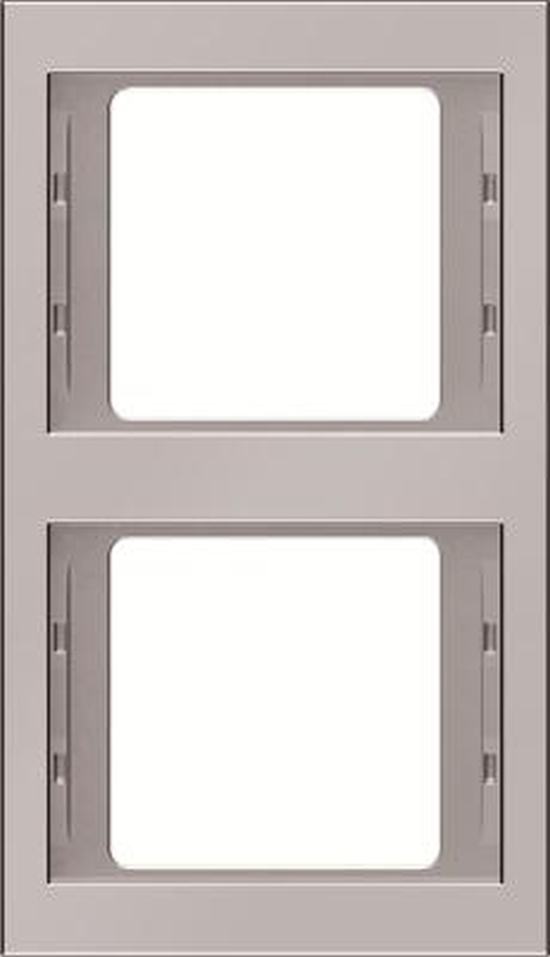 Berker 13237004 Rahmen 2Fach Senkrecht, K.5, Edelstahl, Metall Mattiert