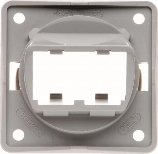 Berker 945592507 Tragplatte 2fach für MINI-COM Module, Integro Modul-Einsätze, Grau Glänz. Berker 945592507 Tragplatte 2fach für MINI-COM Module, Integro Modul-Einsätze, Grau Glänz.
