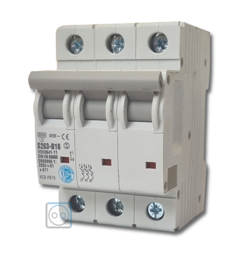 Klein Leitungsschutzschalter 3-Polig B16A 6kA Klein Leitungsschutzschalter 3-Polig B16A 6kA