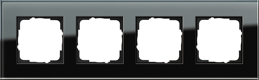 GIRA 021405 Rahmen 4-Fach Esprit Glas Schwarz GIRA 021405 Rahmen 4-Fach Esprit Glas Schwarz