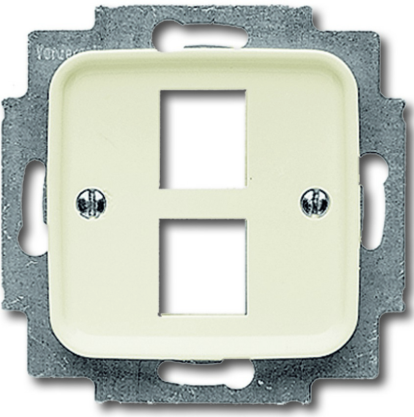 Busch-Jaeger 2561-02-212 Abdeckung Modular-Jack 2-Fach Cremeweiß Busch-Jaeger 2561-02-212 Abdeckung Modular-Jack 2-Fach Cremeweiß