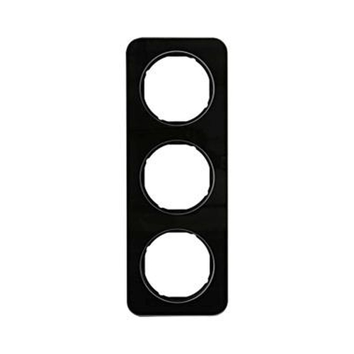 Berker 10132116 Rahmen 3Fach R.1 Glas, Schwarz Berker 10132116 Rahmen 3Fach R.1 Glas, Schwarz