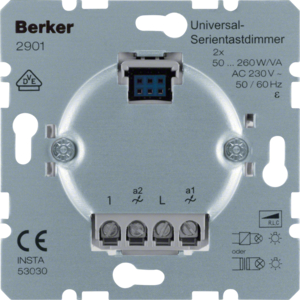 Berker 2901 Universal-Einsätz Serientastdimmer Hauselektronik