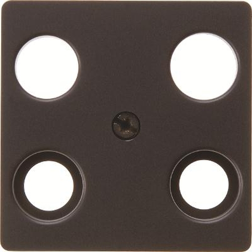 Berker 14831606 Zentralplatte für Antennendose 4Loch Anthrazit Matt/Samt Berker 14831606 Zentralplatte für Antennendose 4Loch Anthrazit Matt/Samt