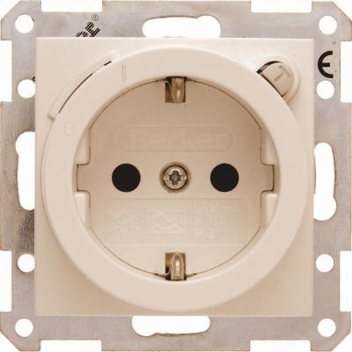 Berker 47088982 Steckdose SCHUKO mit FI-Schutzschalter u. erh.BS S.1 Weiß, Glänzend Berker 47088982 Steckdose SCHUKO mit FI-Schutzschalter u. erh.BS S.1 Weiß, Glänzend