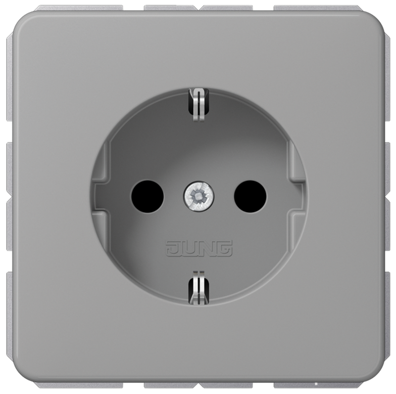 JUNG CD1520GR Steckdosen-Einsatz Grau JUNG CD1520GR Steckdosen-Einsatz Grau