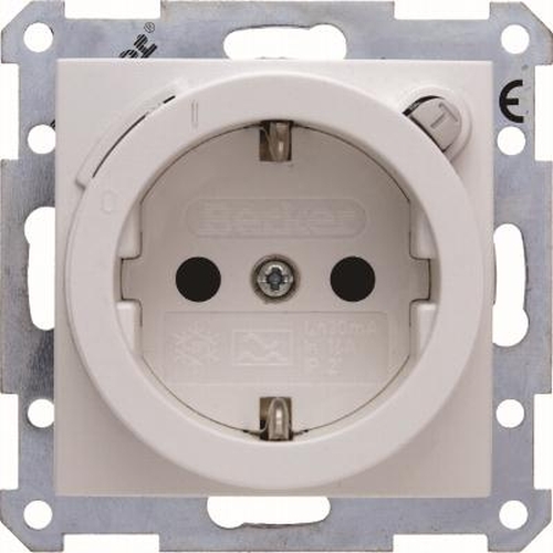 Berker 47081909 Steckdose SCHUKO mit FI-Schutzschalter  u. erh.BS S.1/B.3/B.7 Polarweiß, Matt Berker 47081909 Steckdose SCHUKO mit FI-Schutzschalter  u. erh.BS S.1/B.3/B.7 Polarweiß, Matt