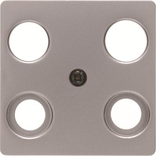 Berker 148304 Zentralplatte für Antennendose 4Loch Edelstahl, Lackiert Berker 148304 Zentralplatte für Antennendose 4Loch Edelstahl, Lackiert