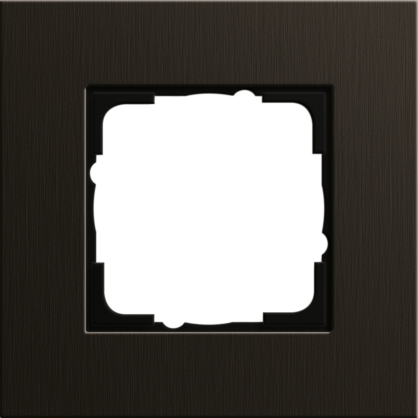 GIRA  0211127 Rahmen 1-Fach Esprit Aluminium-Braun GIRA  0211127 Rahmen 1-Fach Esprit Aluminium-Braun