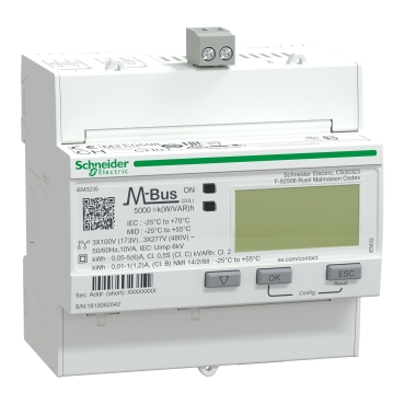 Schneider A9MEM3235 Energiezähler 3-Phasig 5A erweiterte Messfunktion M-Bus 1E/1A MID konform