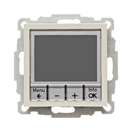 Berker 20448982 Temperaturregler, Schließer, mit Zentralstück, zeitgesteuert S.1 Weiß, Glänzend