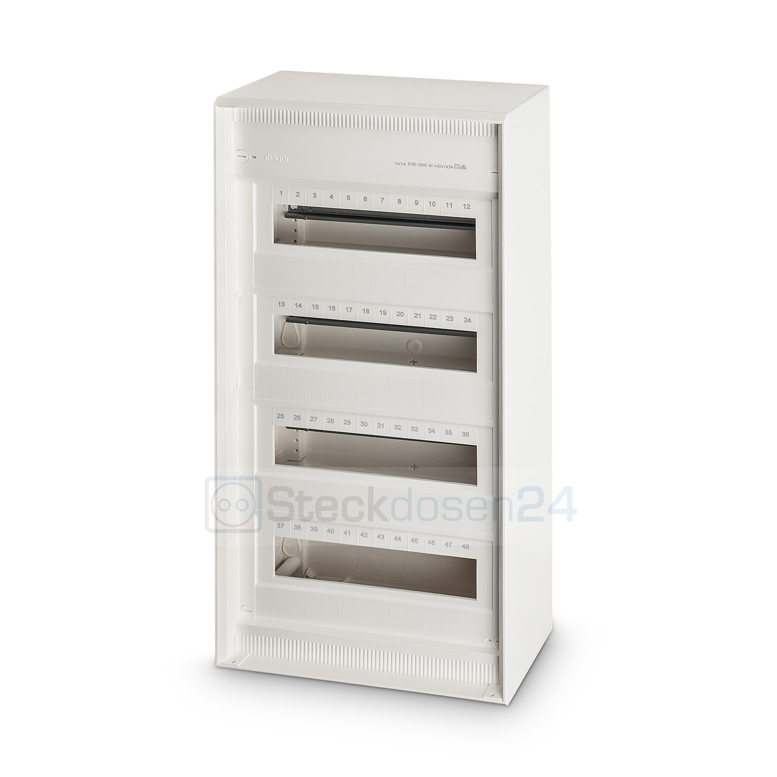 Hager VA48CN Volta  Aufputzverteiler Sicherungskasten Verteiler Hager VA48CN Volta  Aufputzverteiler Sicherungskasten Verteiler
