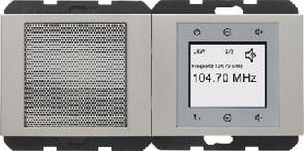 Berker 28807004 Radio Touch, mit Lautsprecher, K.5, Edelstahl Matt, Lackiert Berker 28807004 Radio Touch, mit Lautsprecher, K.5, Edelstahl Matt, Lackiert