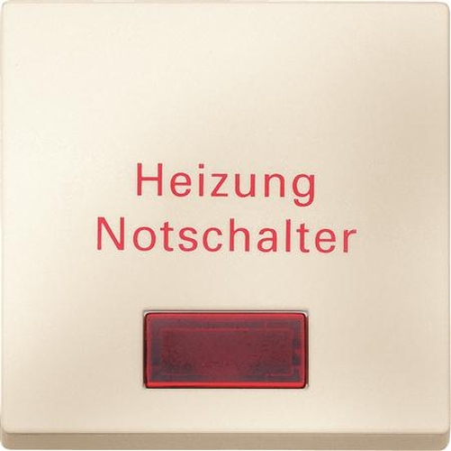 Merten 433944 Wippe mit Symbolfenster und Aufdruck "Heizung Notschalter" Weiß