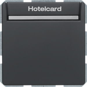 Berker 16406096 Relais-Schalter mit Zentralstück für Hotelcard Berker Q.1/Q.3 Anthrazit Samt Berker 16406096 Relais-Schalter mit Zentralstück für Hotelcard Berker Q.1/Q.3 Anthrazit Samt