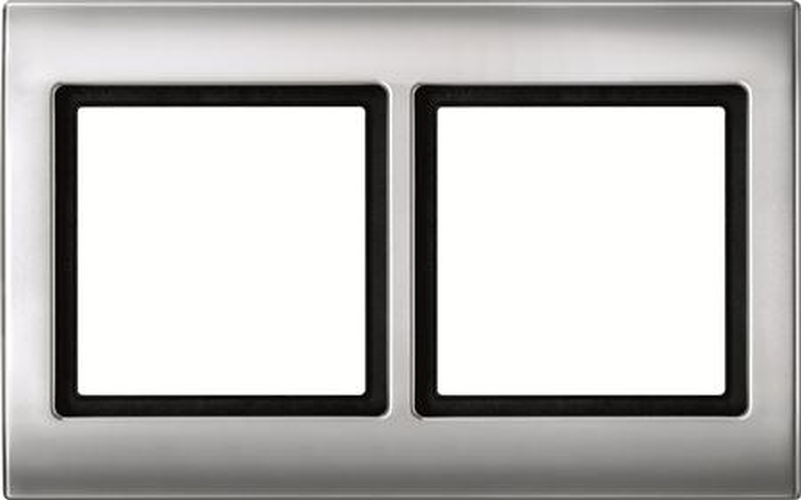 Merten 400260 Rahmen 2-Fach Aquadesign Aluminium Merten 400260 Rahmen 2-Fach Aquadesign Aluminium