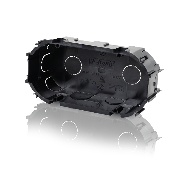 F-Tronic 7310066 UP Gerätedose für Österreich, standard, doppelt F-Tronic 7310066 UP Gerätedose für Österreich, standard, doppelt