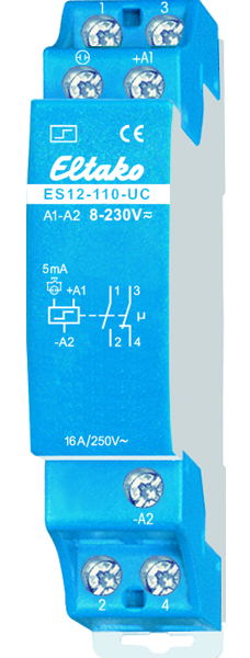 Eltako ES12-110UC Stromstoßschalter 1 Schließer+ 1 Öffner