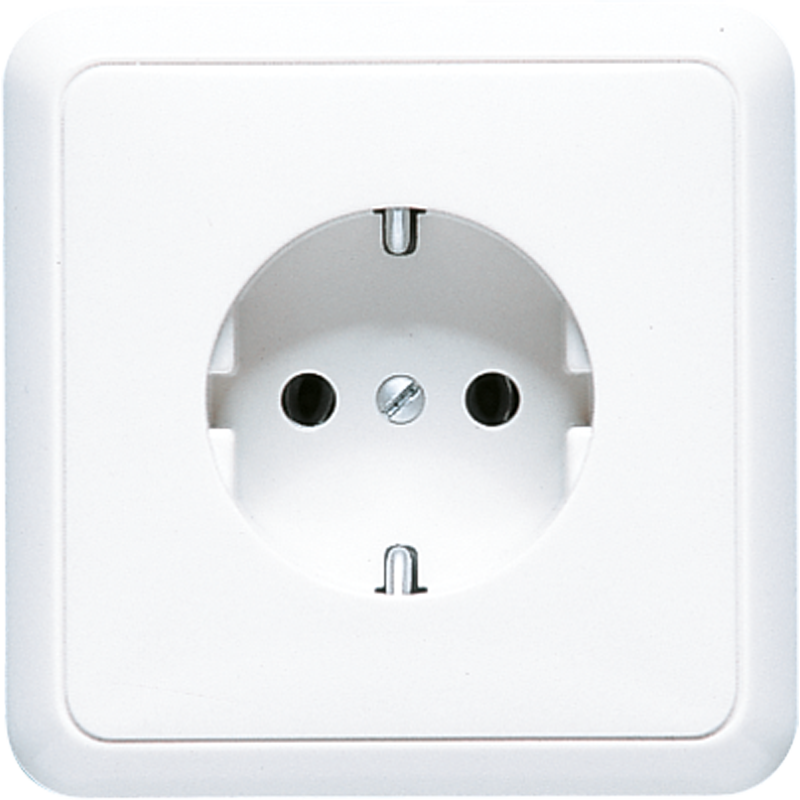 JUNG 5520WW Steckdosen-Einsatz volle-Platte Alpinweiß JUNG 5520WW Steckdosen-Einsatz volle-Platte Alpinweiß