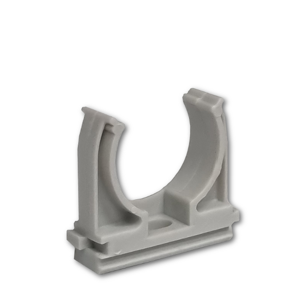 Klemmschelle M25 PVC Grau 10Stk. Klemmschelle M25 PVC Grau 10Stk.
