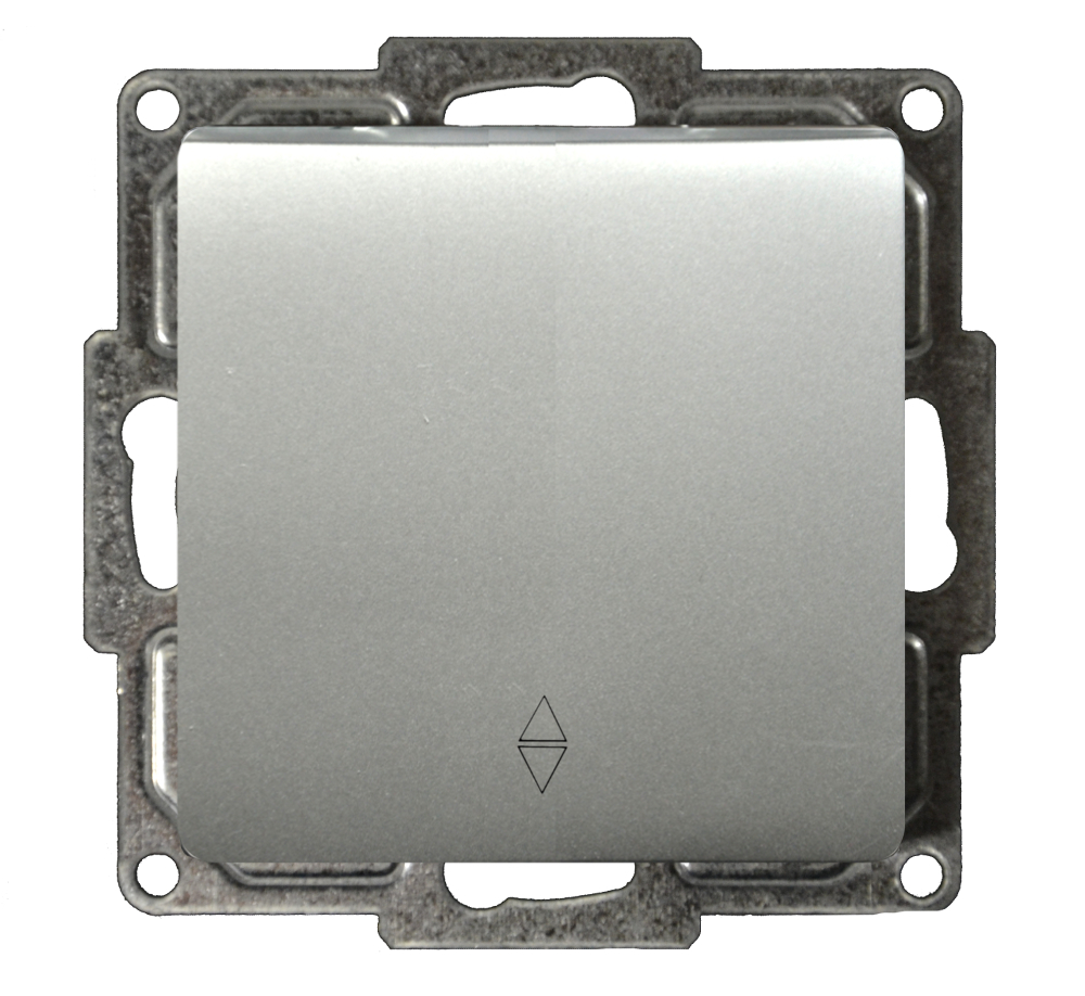Moderna Wechselschalter Silber Moderna Wechselschalter Silber
