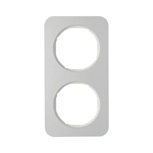 Berker 10122174 Rahmen 2Fach R.1 Alu/Polarweiß Berker 10122174 Rahmen 2Fach R.1 Alu/Polarweiß