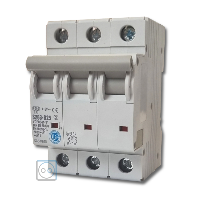 Klein Leitungsschutzschalter 3-Polig B25A 6kA Klein Leitungsschutzschalter 3-Polig B25A 6kA