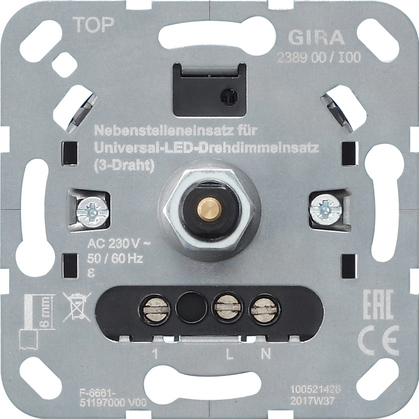 GIRA 238900 Led Drehdimmer Nebenstelle System 3000 GIRA 238900 Led Drehdimmer Nebenstelle System 3000