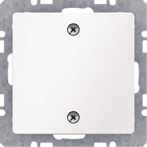 Berker 10096079 Q.1 Q.3 Blindverschluss mit Zentralstück und Schraubbefestigung Polarweiß Samt Berker 10096079 Q.1 Q.3 Blindverschluss mit Zentralstück und Schraubbefestigung Polarweiß Samt