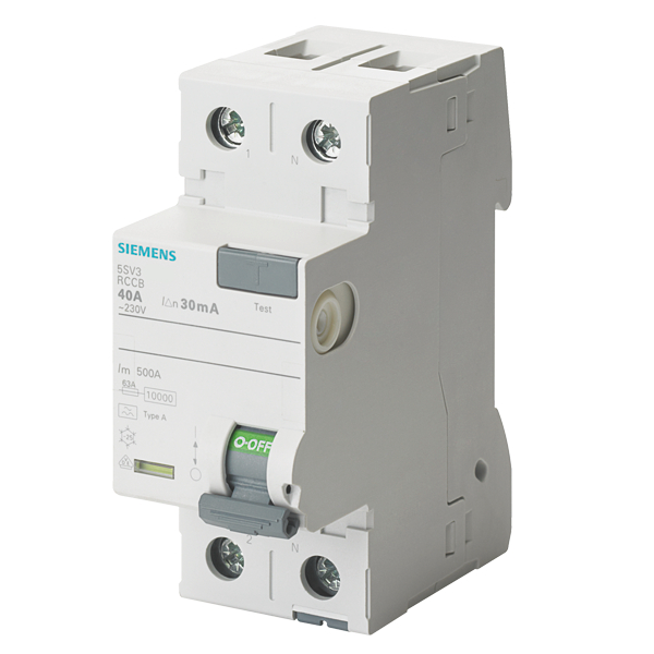 Siemens 5SV3312-6 Fi-Schutzschalter 25A 2-Polig 0,03A Siemens 5SV3312-6 Fi-Schutzschalter 25A 2-Polig 0,03A