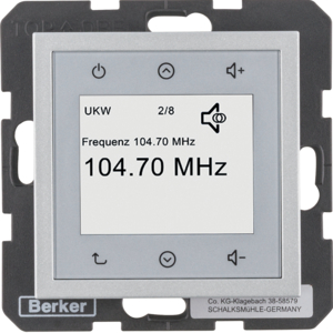 Berker 28841404 Radio Touch, S.1/B.3/B.7, Alu Matt, Lackiert Berker 28841404 Radio Touch, S.1/B.3/B.7, Alu Matt, Lackiert