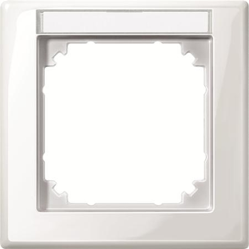 Merten 470119 Rahmen 1-Fach mit Beschriftungsträger M-Smart Polarweiß Glänzend Merten 470119 Rahmen 1-Fach mit Beschriftungsträger M-Smart Polarweiß Glänzend