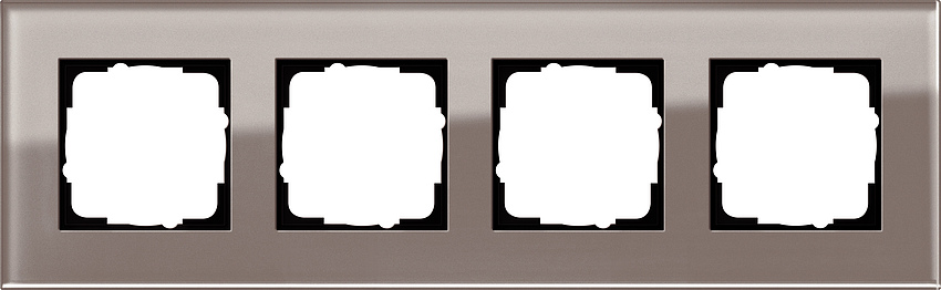 GIRA 0214122 Rahmen 4-Fach Esprit Glas Umbra GIRA 0214122 Rahmen 4-Fach Esprit Glas Umbra