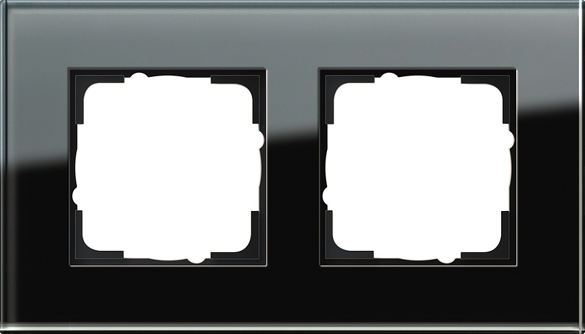 GIRA 021205 Rahmen 2-Fach Esprit Glas Schwarz GIRA 021205 Rahmen 2-Fach Esprit Glas Schwarz