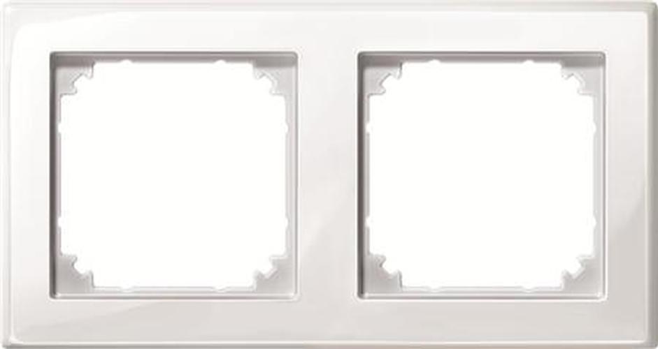 Merten 478219 Rahmen 2-Fach M-Smart Polarweiß Glänzend Merten 478219 Rahmen 2-Fach M-Smart Polarweiß Glänzend
