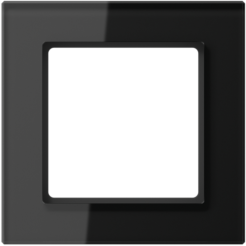 JUNG AC581GLSW Glasrahmen 1-Fach Schwarz JUNG AC581GLSW Glasrahmen 1-Fach Schwarz