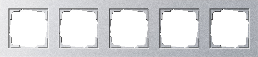 GIRA 021525 Rahmen 5-Fach E2 Farbe-Alu GIRA 021525 Rahmen 5-Fach E2 Farbe-Alu