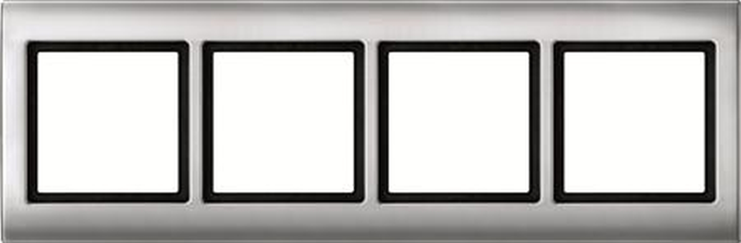 Merten 400460 Rahmen 4-Fach Aquadesign Aluminium Merten 400460 Rahmen 4-Fach Aquadesign Aluminium