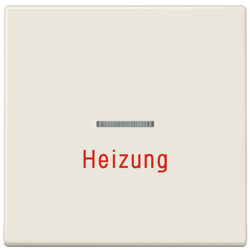 JUNG LS990H Kontroll-Wippe mit Aufschrift "Heizung" Creme-Weiß