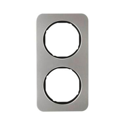 Berker 10122104 Rahmen 2Fach R.1 Edelstahl/Schwarz Berker 10122104 Rahmen 2Fach R.1 Edelstahl/Schwarz