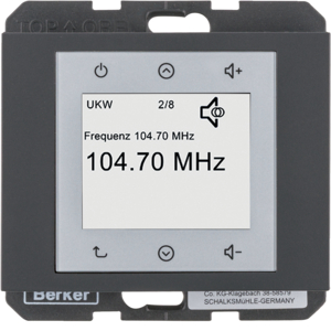 Berker 28847006 Radio Touch, K.1, Anthrazit Matt, lackiert