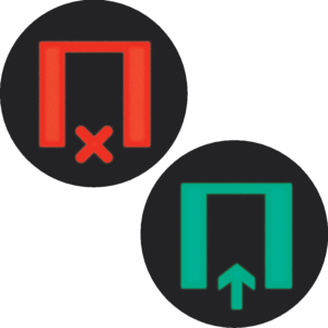 Berker 19058014 Folie bi-color für rundes LED-Signallicht Symbol Warten / Eintreten Berker 19058014 Folie bi-color für rundes LED-Signallicht Symbol Warten / Eintreten