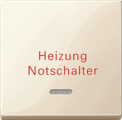 Merten 435144 Symbolfenster mit Aufdruck "Heizung Notschalter"Weiß-Glänzend