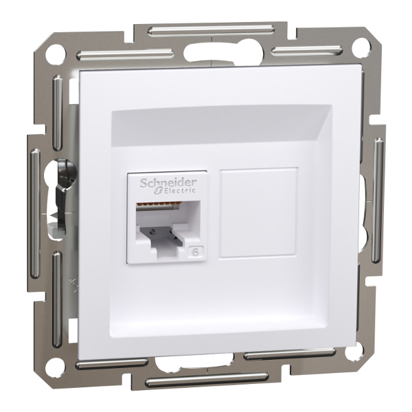 Schneider Asfora CAT6 Datendose 1 Fach