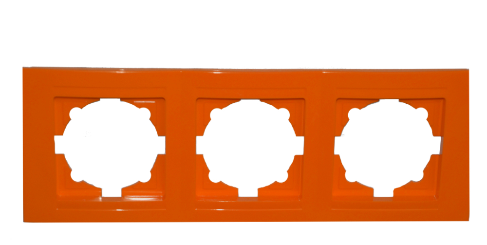 Moderna 3-Fach Abdeckrahmen Orange Moderna 3-Fach Abdeckrahmen Orange