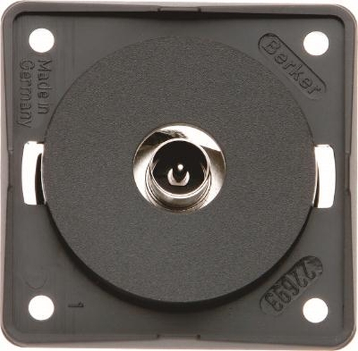 Berker 945112515 Antennen-Verbinderdose TV, Integro Modul-Einsätze, Anthrazit Matt Berker 945112515 Antennen-Verbinderdose TV, Integro Modul-Einsätze, Anthrazit Matt