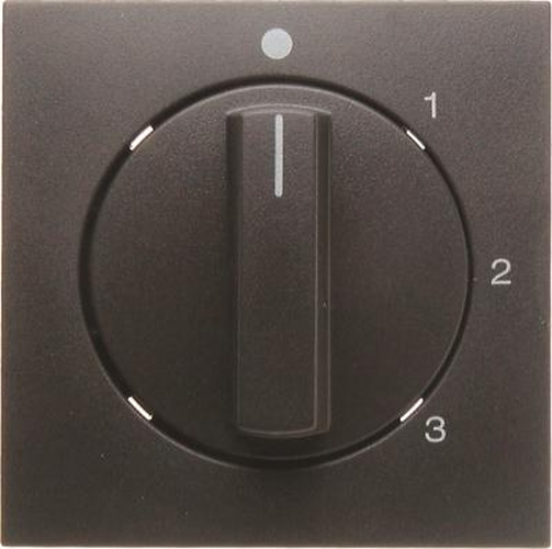 Berker 10961606 Zentralstück mit Drehknopf für 3-Stufenschalter B.3/B.7 Anthrazit, Matt Berker 10961606 Zentralstück mit Drehknopf für 3-Stufenschalter B.3/B.7 Anthrazit, Matt